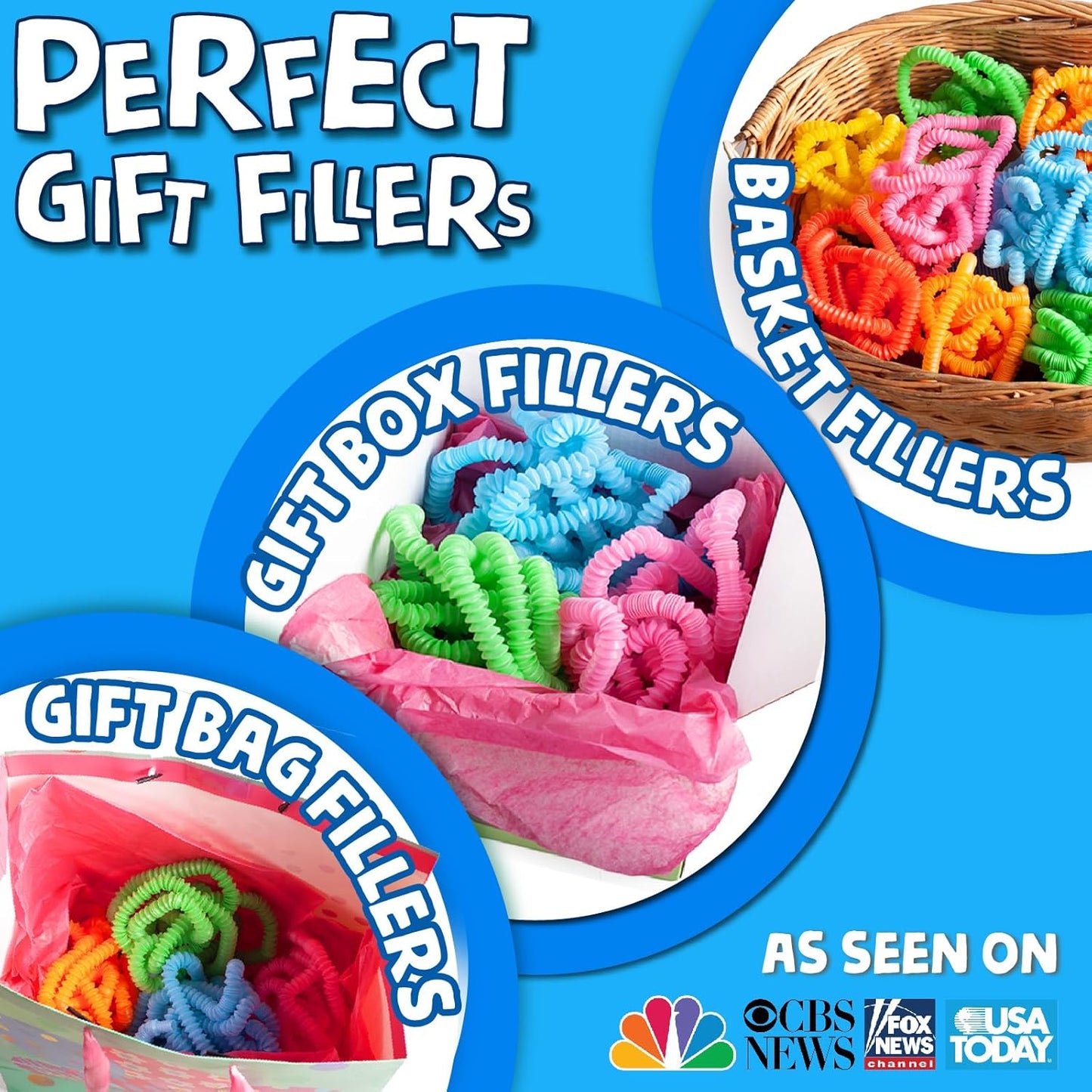 BUNMO Pop Tubes - Sensory Toys - Toddler Toys - Imaginative Play & Stimulating Creative Learning - Hours of Fun for Kids - Tons of Ways to Play - Connect, Stretch, Twist & Pop - 30 Pack Mini