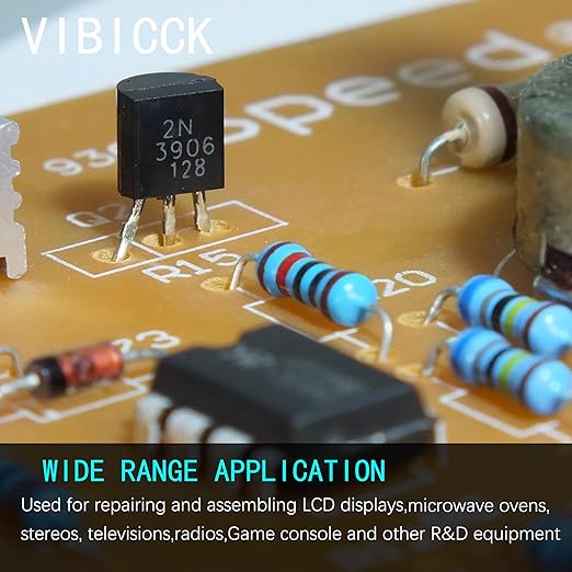 15Values 750 PCS Assorted Type General Purpose TO92 Transistors PNP NPN Bipolar Power Transistor Assortment Kit with Individual Compartment