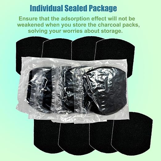 12 Pack Baby Diaper Pail Deodorizer for Ubbi Diaper Pail, Activated Charcoal Odor Absorbing Filters Compatible with Ubbi Steel Diaper Pail, Odor Eliminating, NO Smell
