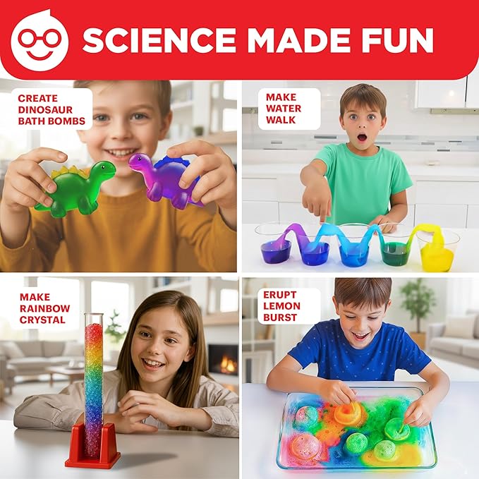 Doctor Jupiter Ultimate Science Kit, Chemistry Set for Kids Ages 8-10-12-14 | Birthday Gift Ideas for Boys & Girls 8,9,10+ Years Old | STEM Toy with 50+ Experiments | Learning & Educational Projects