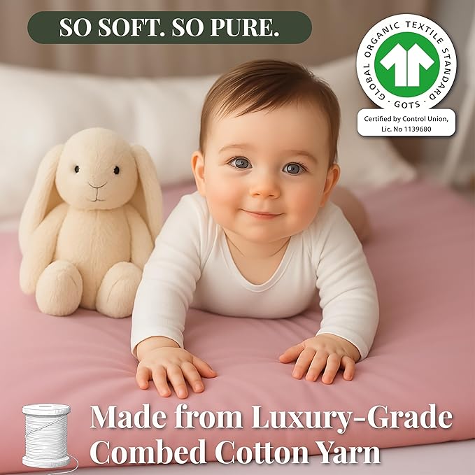 Organic Bedside Sleeper Sheets 33x20 for Maxi COSI Iora, Koola Baby Delight Joy, Angelbliss, Kidsclub, Newton - Aegean Heritage Turkish Cotton 200GSM, Feel The Quality at First Touch Bassinet Sheets