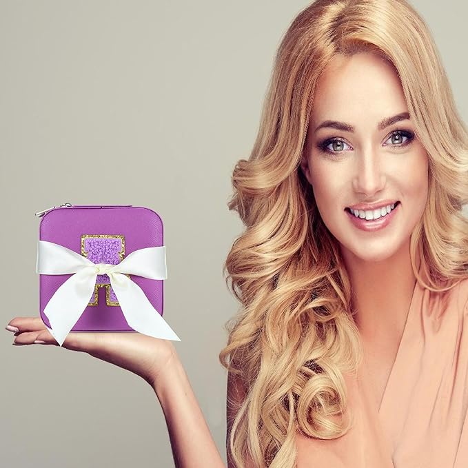 Parima Teen Girl Gifts: Trendy Stuff, Purple Jewelry Box | Travel Must Have | Birthday & Graduation Gifts - Letter B