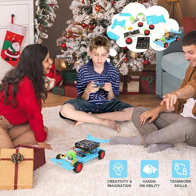 STEM Kits for Kids Age 10-12, Building Remote Control Car, Model Car Kits, Gifts for Boys 10-16, 3D Puzzles Science Educational Crafts, Toys for 10 11 12 13 14 Year Old Boys and Girls