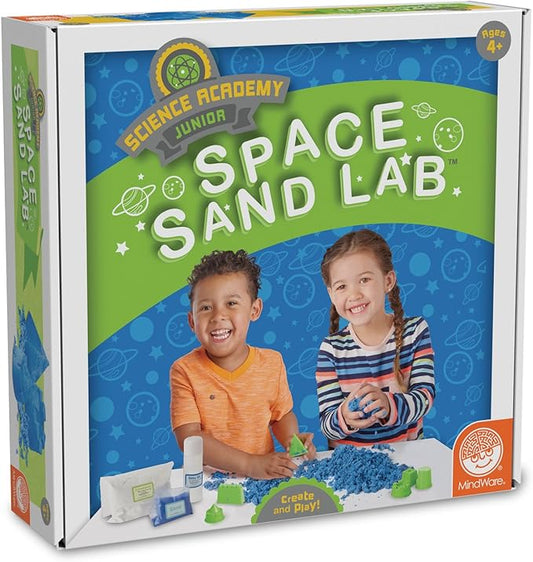 MindWare Science Academy Junior Labs - Make Your own Space Sand Craft with 3 Non-Toxic Ingredients - Early Science Experiments for preschoolers