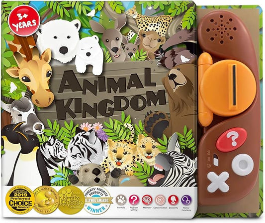 BEST LEARNING Book Reader Animal Kingdom - Educational Talking Sound Toy to Learn Animals with Quiz Games for Kids Ages 3 to 8 Years Old | Ideal 3-5 Boy or Girl Birthday Gift