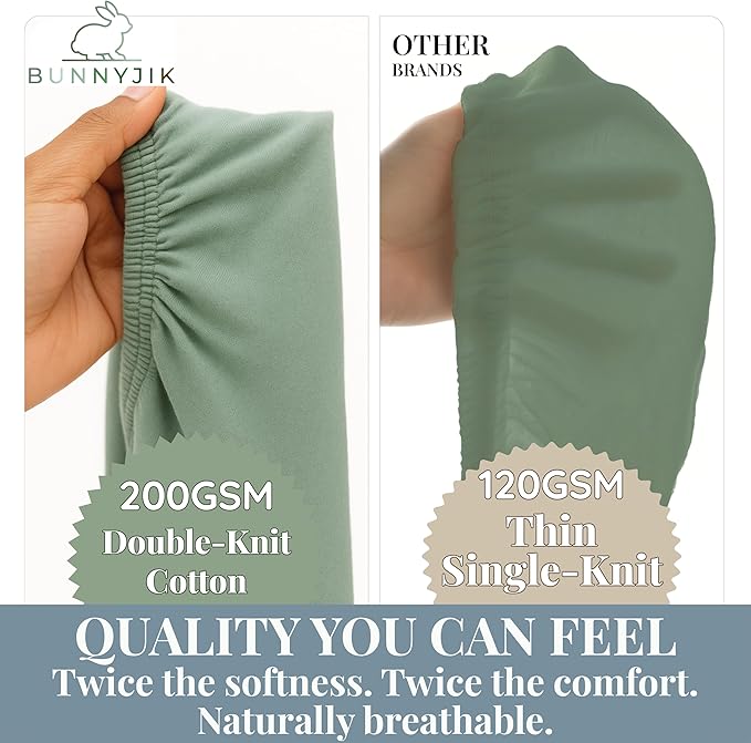 SNOO Compatible GOTS Organic Bassinet Sheets - Aegean Heritage Turkish Cotton 200 GSM - Feel The Quality at First Touch - Halo Bassinet / 100% Cotton SNOO Smart Sleeper Mattress (2 Pack) Boy & Girl