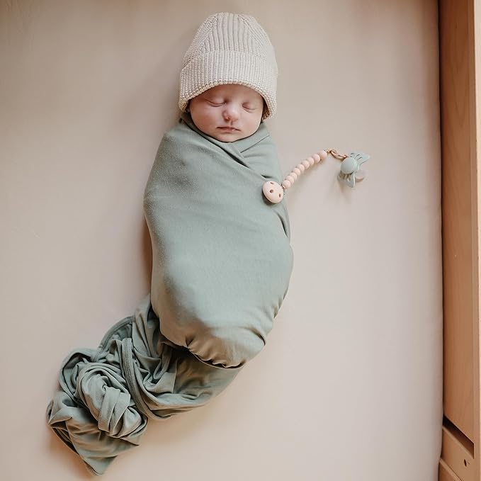 mushie Stretchy & Soft Bassinet Crib Sheet | Fitted 16" x 30" (Sun)