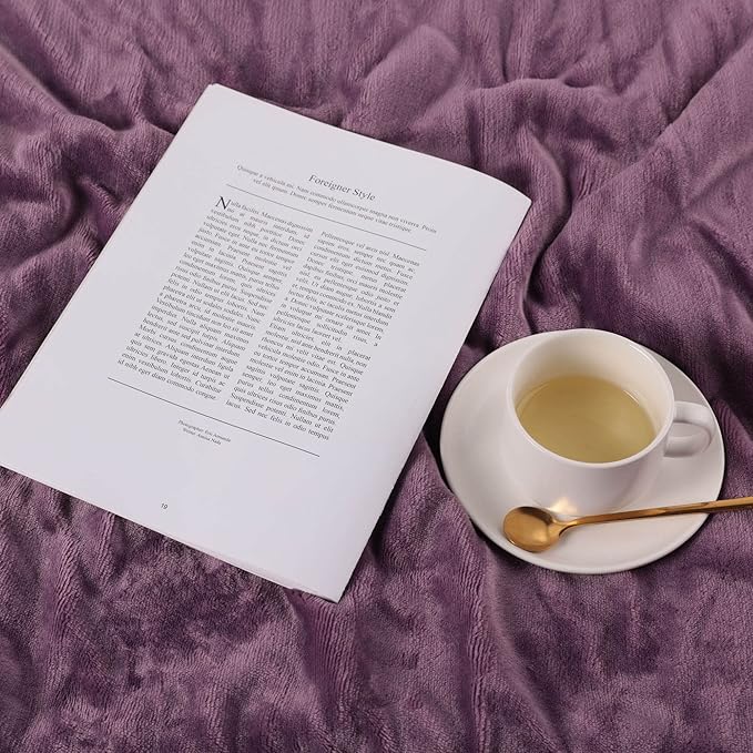 NANPIPER Baby Sherpa Blanket,Warm Toddler Throw Blanket,Soft Newborn Fleece Blanket for Winter (Cassis Purple,30x40 inches)