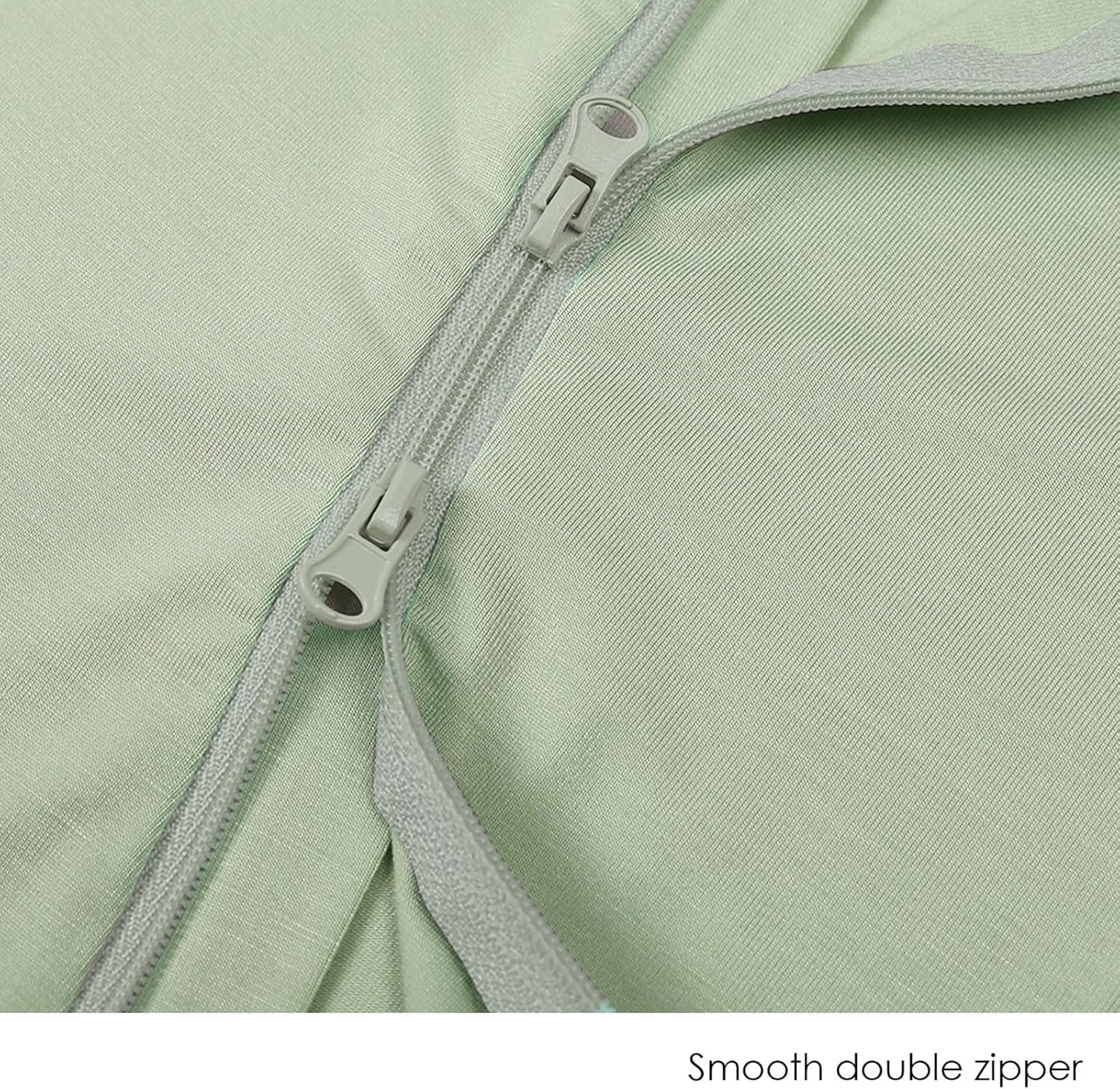 OPAWO Bamboo Baby Pajamas 3 Pack, Double Zipper Bamboo Sleepers for Baby Boy Girl Romper, Toddler Summer Clothes Outfit 0-24M