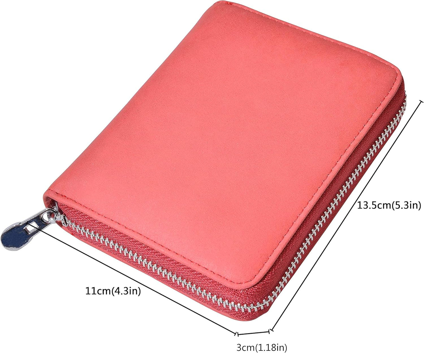 Easyoulife Genuine Leather Credit Card Holder Case RFID Travel Passport Wallet