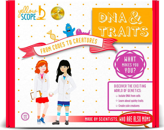 Genetics Science Kit - STEM DNA & Traits Kit for Kids Ages 8-12 - Hands-On Biology Experiments & Learning Activities