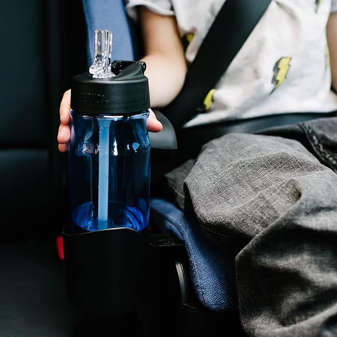 Clek Oobr High Back Booster Seat with Adjustable Headrest, Reclining Design, and Rigid LATCH System (Thunder)