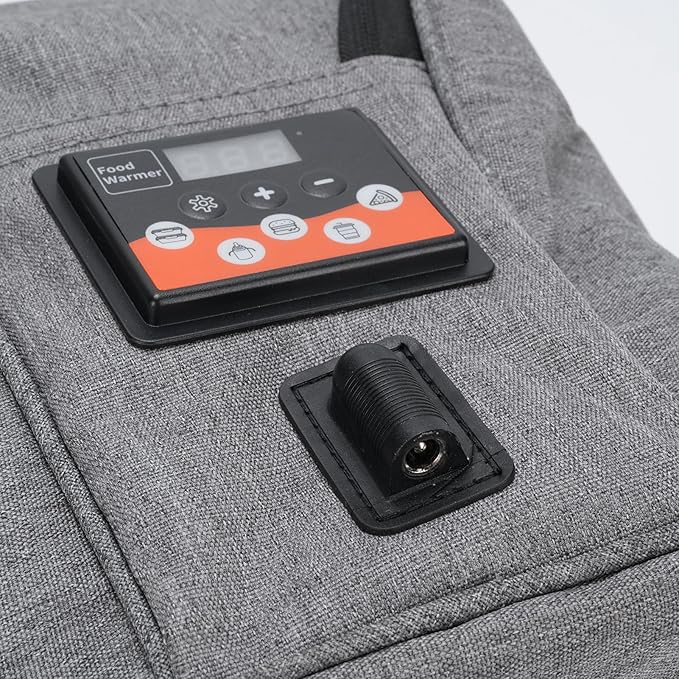 Portable Car Baby Bottle Warmer with Adjustable Temperature Control, Rapid Heating, Bottle Storage Bag, for DC12V Vehicles, Multi Purpose Baby Bottle Warmer Bag, 3.8L Capacity,