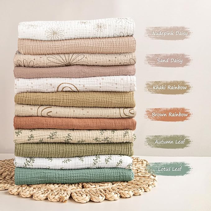 lulumoon Muslin Bassinet Sheets Baby: Cotton Bedside Bassinet Sheets Fitted for Chicco Lullago Anywhere & Baby Bjorn Cradle