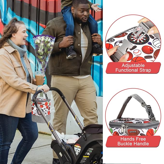 Accmor Breastmilk Cooler Bag, Baby Bottle Cooler Bags, Insulated Bottle Cooler Tote Bags On The Go, Fits 4 Large 8oz Bottles, for Nursing Mom Daycare Travel