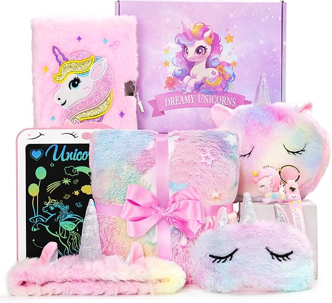 Jenria Unicorn Gifts for Girls, Girls Toys Age 6-8, Christmas Birthday Gifts for Girls Age 3 4 5 6 7 8 Years Old Girl Birthday Gift Ideas, Unicorn Toys, for Daughter, Niece