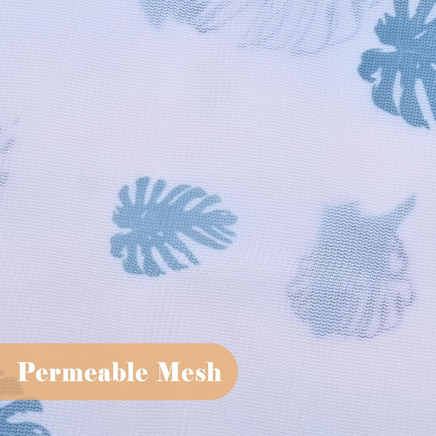 Durable Laundry Bag, Mesh Laundry Bags with Premium Zipper, 5 Pack Washing Machine Wash Bags for Delicates Blouse, Hosiery, Underwear, Baby Clothes, Travel Organization Bag (Leaves)