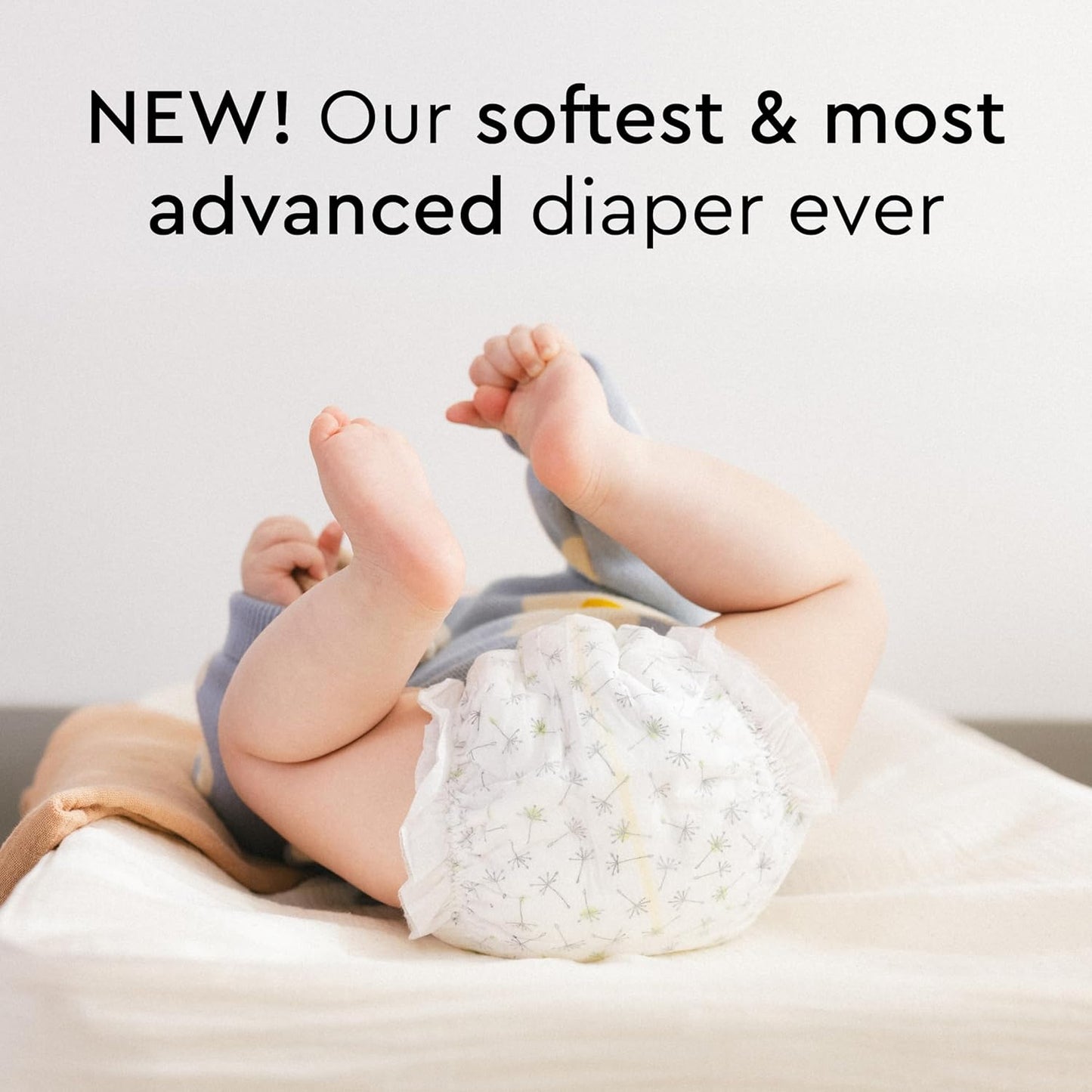 Baby Diapers - Size 2 (9-18 lbs), Half-Monthly Supply (102 Count), Leak Protection, Skin-Friendly, Ultrasoft, Perfume- & Chlorine-Free, Hypoallergenic, Dermatologist Tested, Oeko-TEX®