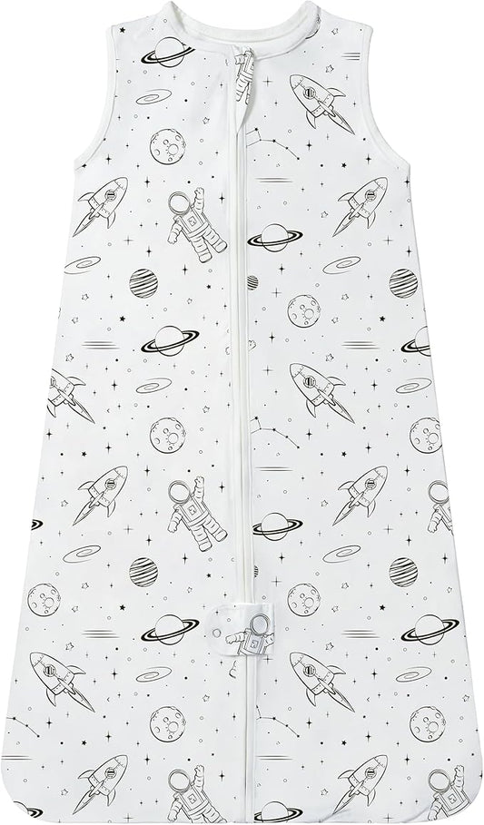 TotAha Light Sleep Sack, Stretchy, Soft, Cozy Wearable Blanket Sleep Bag with 2-Way Safe Zippers for 0-6-12-24 Months 0.5 TOG