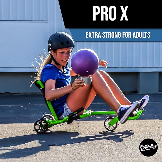 EzyRoller New Pro-X Ride On Toy for Kids and Adults - Green