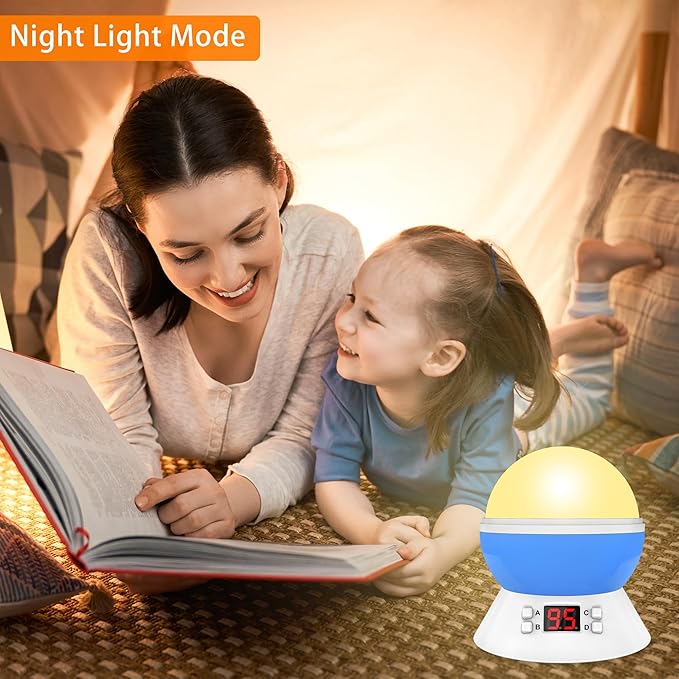 Cars Night Light for Boys - Rotating Projector Lamp with Race Car - Star Projector for Kids Age 3-8 - Ceiling Nightlight Projector with Cars and Stars - Birthday Gifts for Boys Room Decor