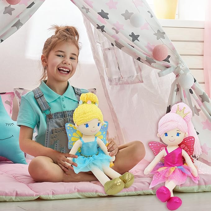 June Garden 16" Enchanted Garden 3 Fairy Dolls Package- Best Value