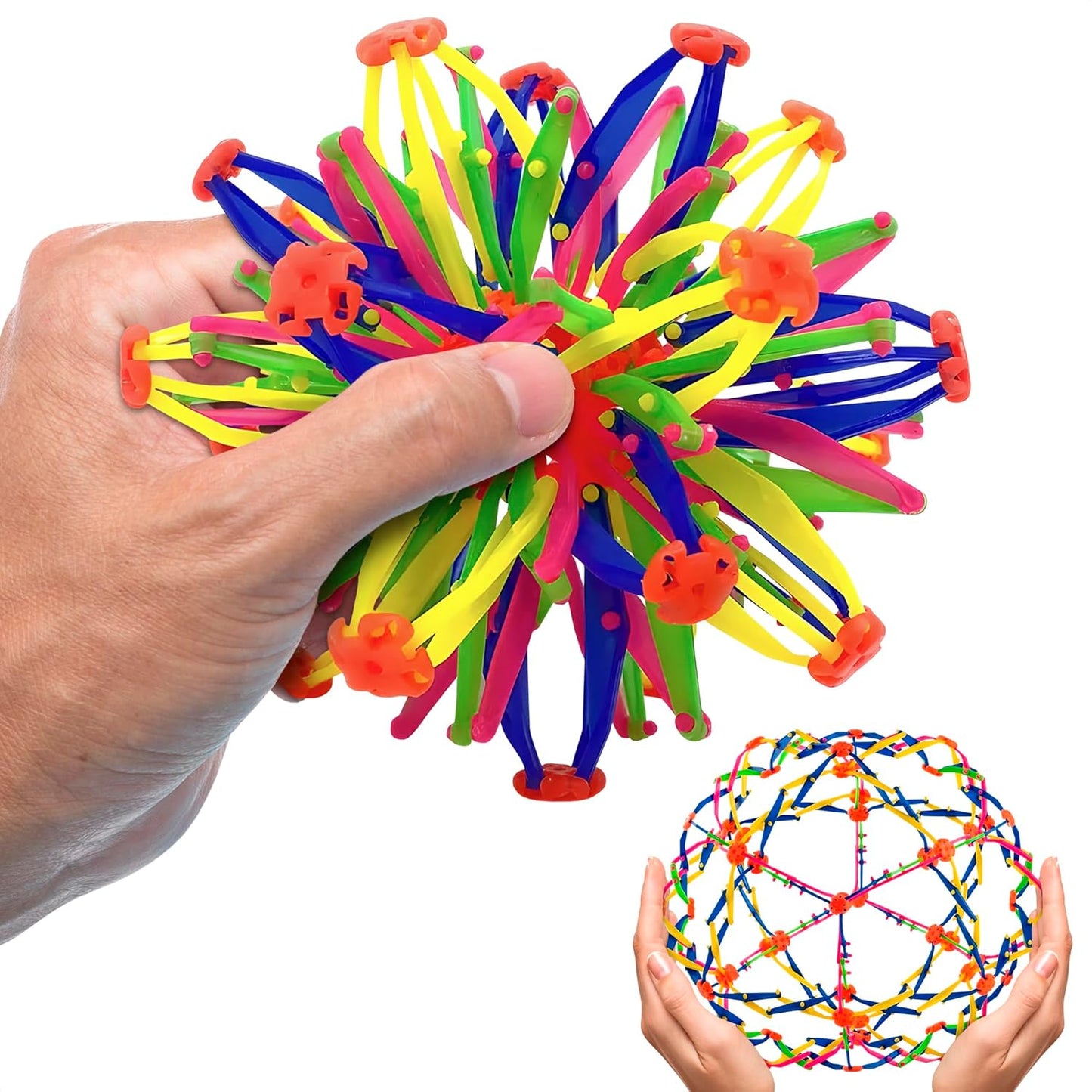 Expandable Breathing Ball - Stress Relief Toy Expandable Ball Sphere Wind-Up Toys for Anxiety Relief Expandable Sphere Ball Toy - Expanding Ball Toy Sphere Wind-Up Toys Adults Anxiety Sensory Balls