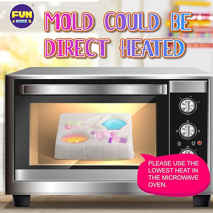 Kid Soap Kit, FunKidz Soap Making Kit for Kids for All Ages DIY Crafts Kits STEM Science Activity Gift for Girls and Boys