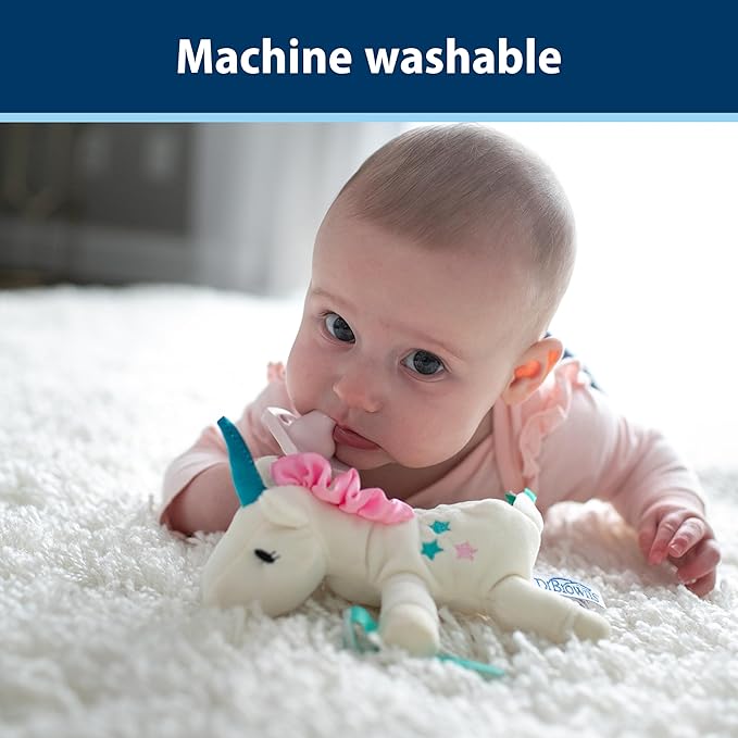 Dr. Brown's Natural Flow Anti-Colic Options+Narrow 8oz/250mL Baby Bottle + Lovey Gift Set with Level 1 Slow Flow Nipples, Pink