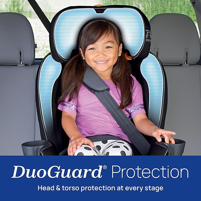 Chicco Fit4 4-in-1 Convertible Car Seat, Rear-Facing Seat for Infants 4-40 lbs., Forward-Facing Car Seat 25-65 lbs., Booster 40-100 lbs. | Element/Black