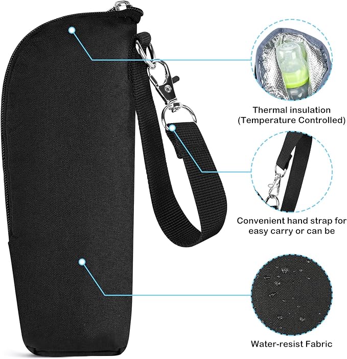 Accmor Baby Bottle Cooler Tote Bags, Insulated Breastmilk Cooler Bag, Nursing Bottle Cooler Warmer Bag for Nursing Mom Daycare Travel