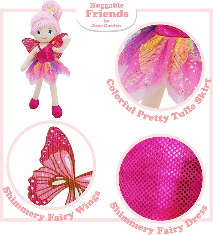 June Garden 16" Enchanted Garden 3 Fairy Dolls Package- Best Value