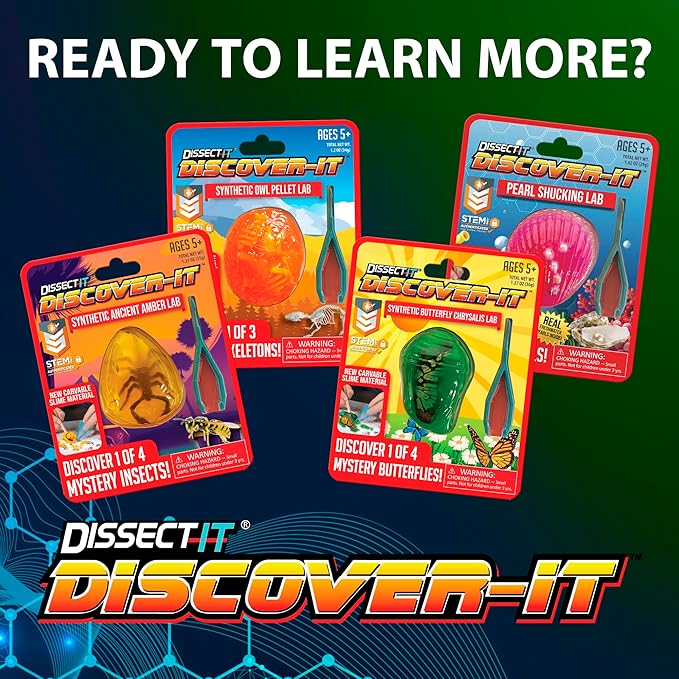 Dissect-It Discover-It Bigfoot Dig Kids Science Kit, Gel Dissection Kit for Kids to Learn Anatomy, STEM Toys for Ages 6 and Above