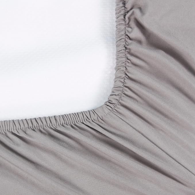 CaSaJa Grey 3 Pack Bassinet Sheet Set, Silky Soft Handfeel with Comfy Napping Surface for Baby Boy and Girl, Flexible Fits Various Kinds of Cradle and Bessinet Mattress Up to 15" x 30" and Breathable