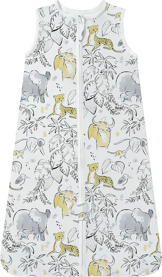 TotAha Light Sleep Sack, Stretchy, Soft, Cozy Wearable Blanket Sleep Bag with 2-Way Safe Zippers for 0-6-12-24 Months 0.5 TOG
