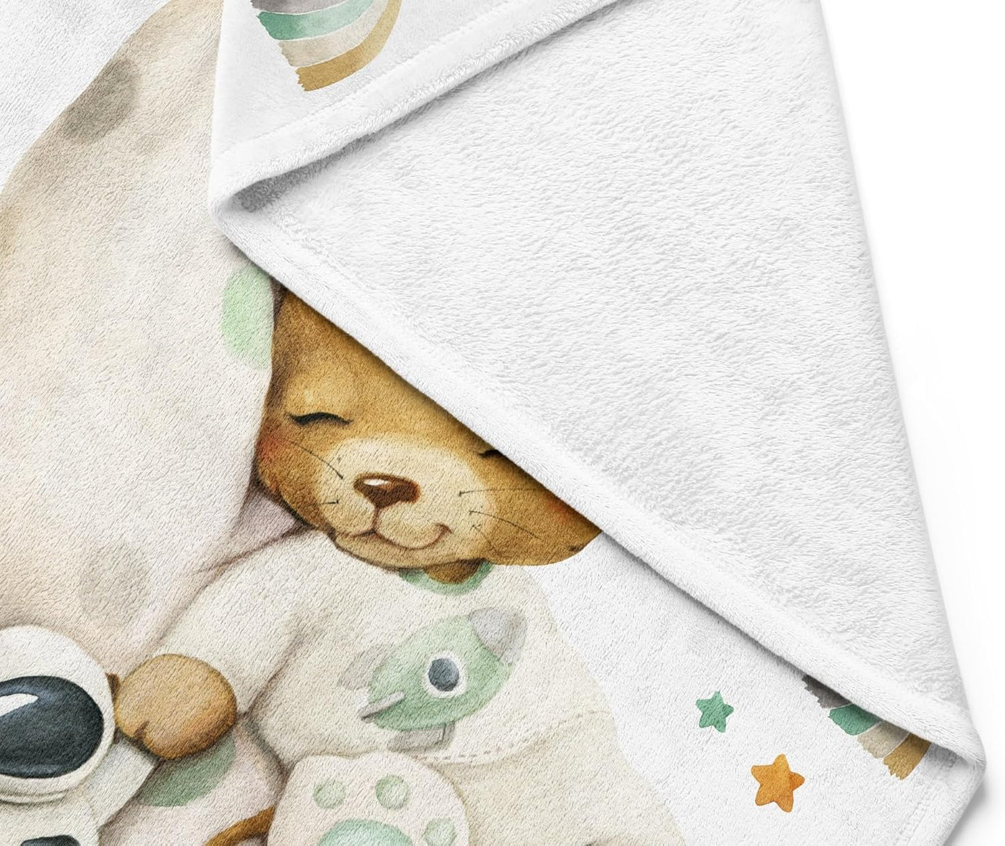 UNIQUE Cute Lion Ultra Soft Fleece Baby Blanket 30x40in, Sleeping Baby Lion Blanket, Boy