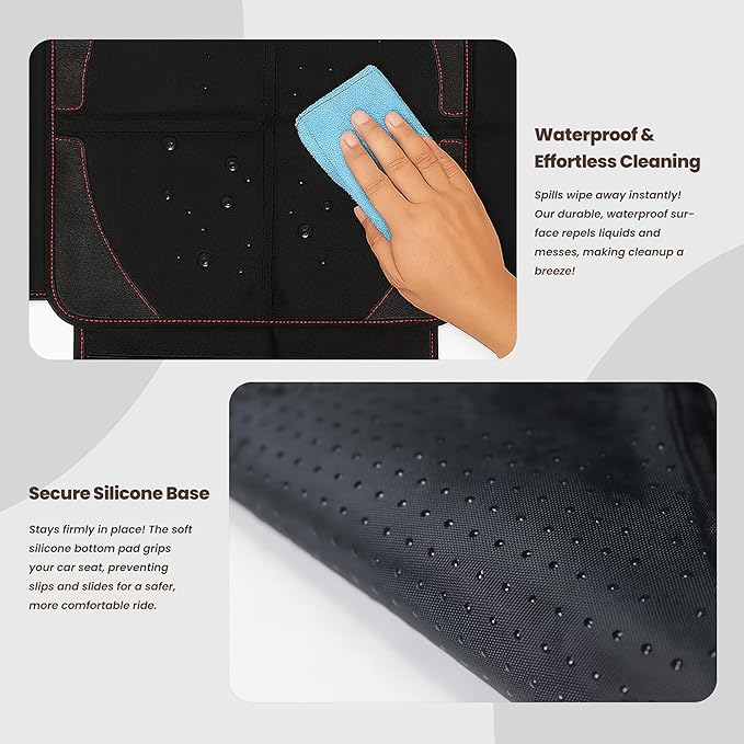 Extra-Large Car Seat Protector for Child-Bady Car Seat Cover,Full seat Protector Under Baby car seat,Universal Durable Waterproof Carseat Protector for Dog Vehicles,Thick Pad,Anti Slip Backing