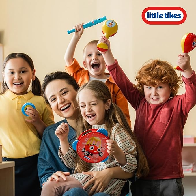 Lollipop Little Tikes Musical Instruments Set - Flute, Maracas, Harmonica, Tambourine for Toddlers, Educational Musical Toys Toys for Kids 24 Months+