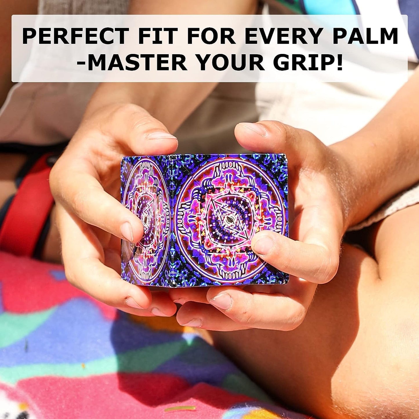 Shashibo Shape Shifting Box - Award-Winning Fidget Toy w/ 36 Rare Earth Magnets - Fidget Cube Transforms Into Over 70 Shapes, Sensory Toy Gift for Kids, Teens, and Adults (Black & White)