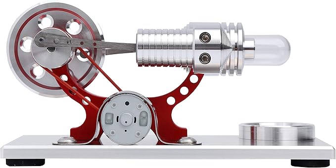 Sunnytech Hot Air Stirling Engine Motor Model Educational Toy Electricity Generator Colorful LED SC (SC004)