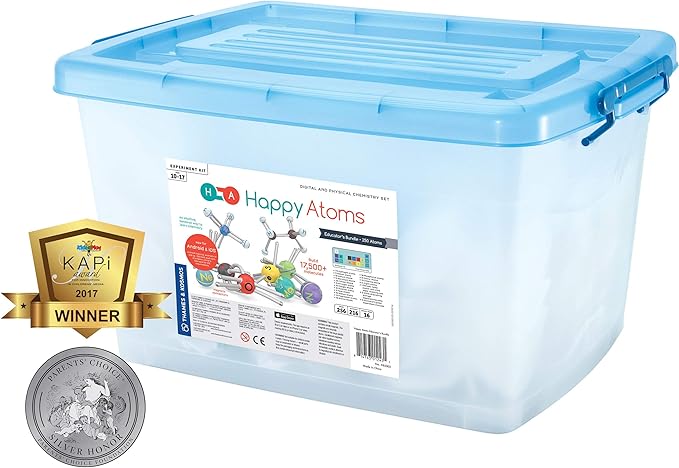 Happy Atoms Magnetic Molecular Modeling Educator Classroom Bundle | 5 Sets of 50 Atoms | Create 17, 593 Molecules | 216 Activities | Free Curriculum & App iOS, Android | Student Tested