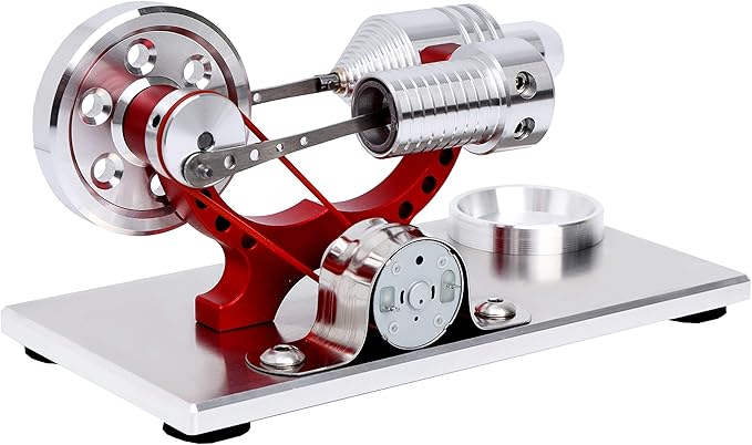 Sunnytech Hot Air Stirling Engine Motor Model Educational Toy Electricity Generator Colorful LED SC (SC004)