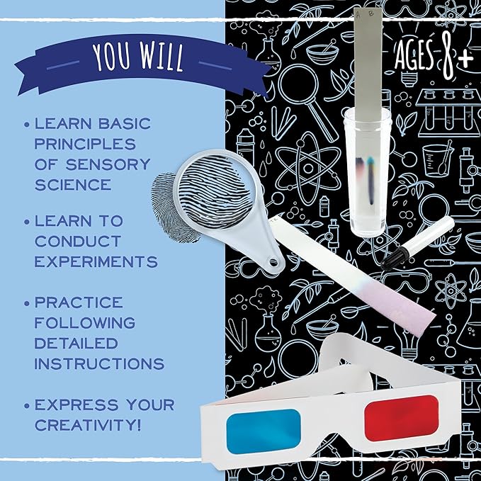 MindWare Science Academy Detective lab - Science Kits for Kids Age 8-12 - Kids Detective Kit Complete with 7 Forensics and Crime-Scene Investigations - Ages 8 and Up