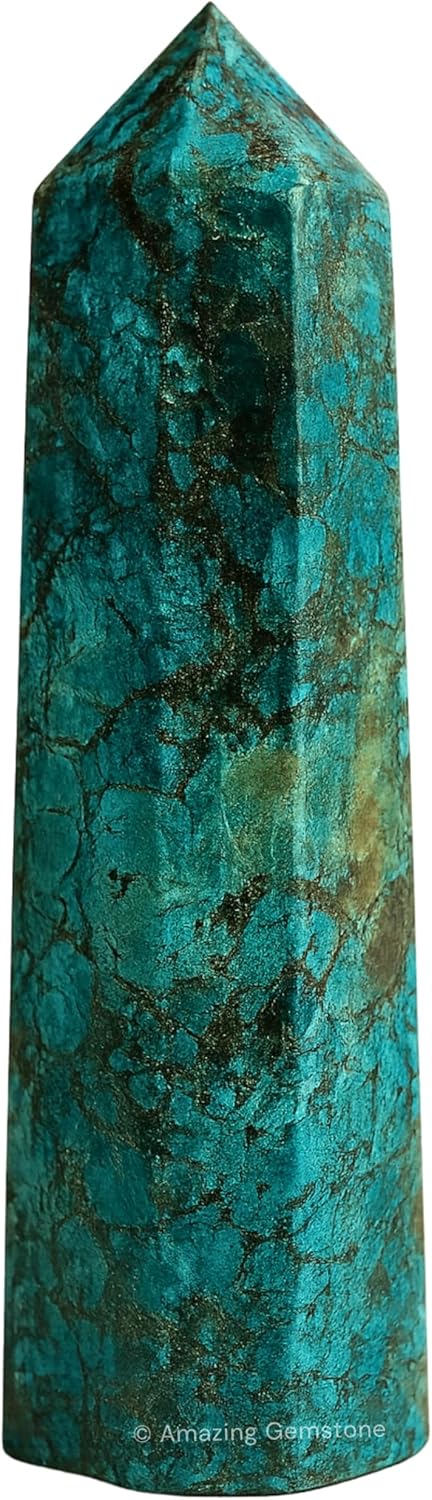 Amazing Gemstone Chrome Diopside Crystal Towers - Natural Healing Crystal Point Obelisk for Reiki Healing and Crystal Grid (2 Inch to 3 Inch)