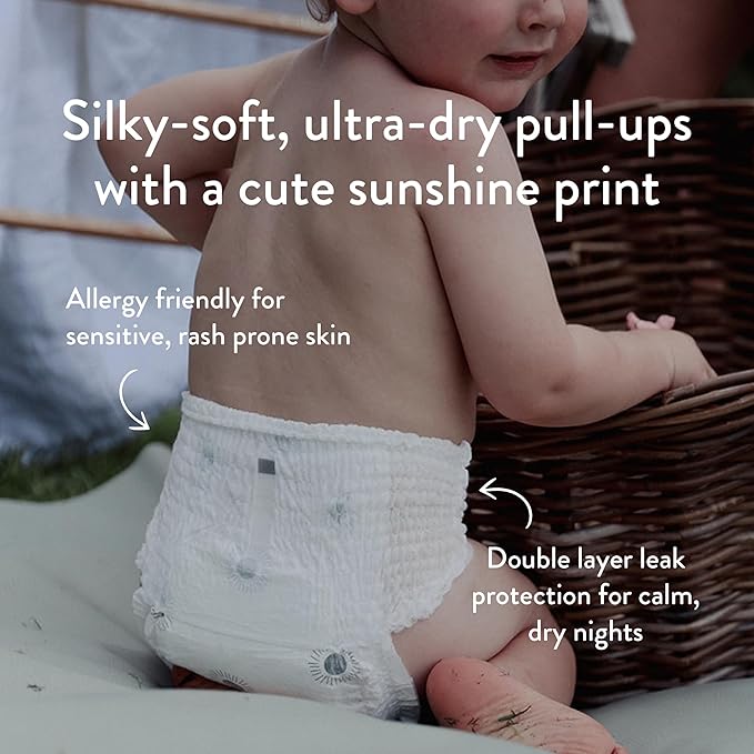 Joonya Pull-Up Pants Baby Diapers, Size 4 L (15-26 lb) - 1 Bag of 25 - NonToxic, Eco-Friendly, Ultra Slim, Overnight Use - Made in Denmark