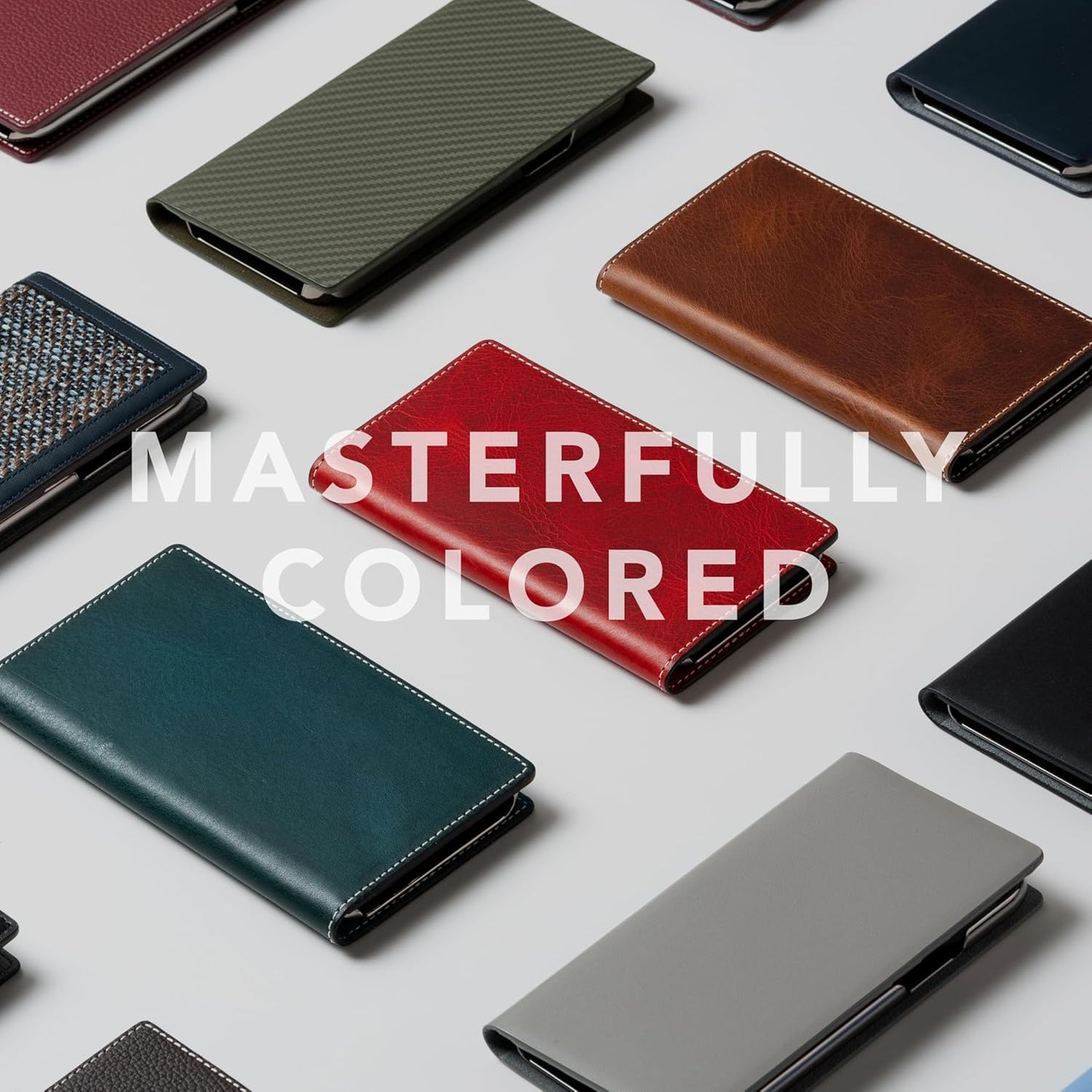 D7 Italian Wax Leather Wallet Case for iPhone 15 Pro Max - [2-in-1] Handcrafted Detachable Diary Style with Magnetic MagSafe Back Cover, Gift Box Included (Blue)