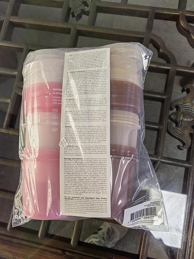 Herobility Double Anti-Colic Baby Bottles – 5 fl oz/140ml – 4-Pack – Multicolor – Sand, Woodchuck, Pink, White