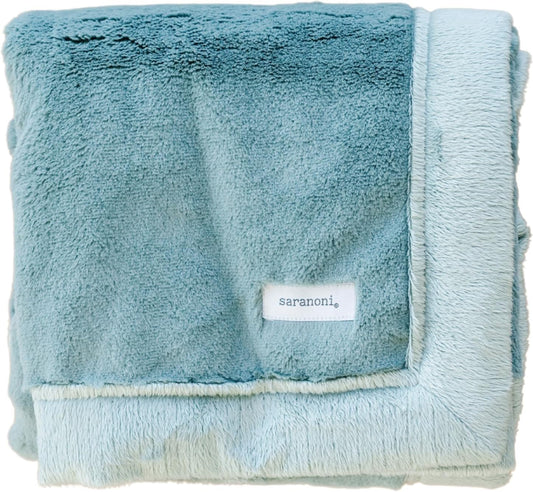 SARANONI Receiving Blankets for Babies Super Soft Boutique Quality Lush Luxury Baby Blanket (Eucalyptus, Receiving Blanket 40" x 30")