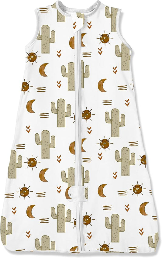 TotAha Light Sleep Sack, Stretchy, Soft, Cozy Wearable Blanket Sleep Bag with 2-Way Safe Zippers for 0-6-12-24 Months 0.5 TOG