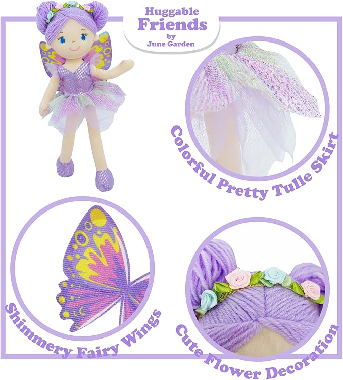 June Garden 16" Enchanted Garden 3 Fairy Dolls Package- Best Value